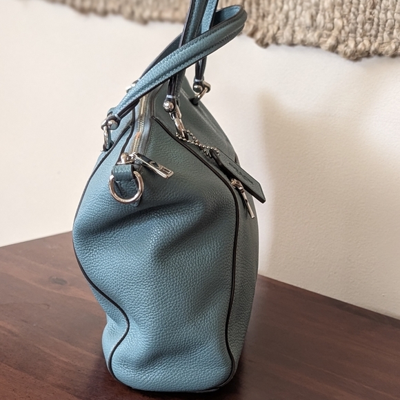 Coach Women's Blue Leather Prairie Satchel - Picture 5 of 13